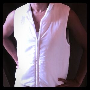 Vintage Women's White Puffer Vest
